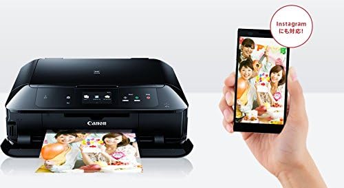 Canon PIXUS MG7730 printing from a smartphone, showing Instagram compatibility