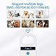 Tera Pet Microchip Reader Scanner mit D-Buckle, RFID Tragbarer Tierchip ID Scanner mit OLED Display Wiederaufladbarer Pet Tag Scanner für Hund Katze Schwein für ISO 11784/11785, FDX-B, EMID