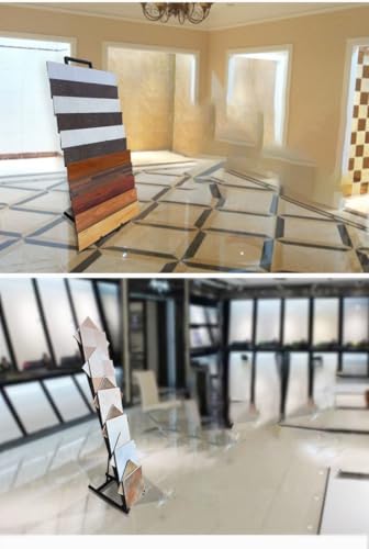 Présentoir de carreaux de sol grande capacité, étagère simple face en métal pour showroom - 2