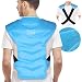 Relief Expert Large Back and Shoulder Ice Pack Wrap – Reusable Gel Cold Pack with Dual-Sided Fabric and Adjustable Straps, Soft Plush Lining for Upper Back Cold Therapy and Post-Workout Recovery