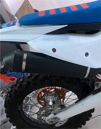 Protector térmico de escape para moto con deflector liso anti caídas 6