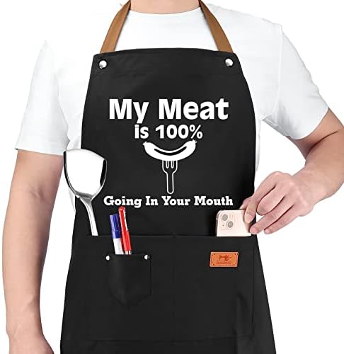 HBESTIE Gifts for Dad, Funny Gifts for Women, Grilling Gifts for Men, Cool Gag Gifts for Men, Dad, Brother, Adults, Kitchen Cooking Apron Gift for Birthday, Valentine's Day, Father's Day Dad Gifts