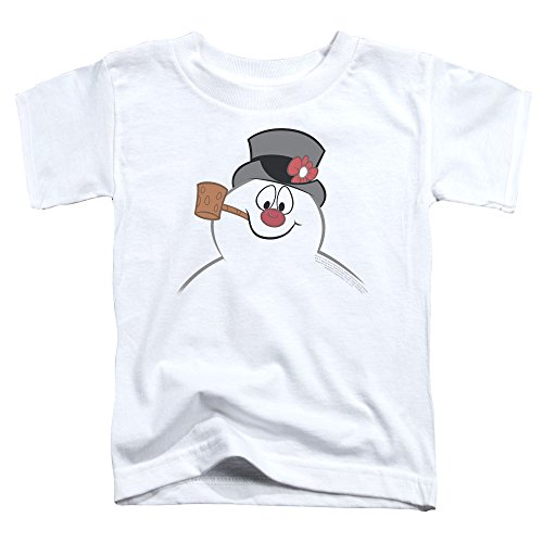 Frosty The Snowman Frosty Face Unisex Toddler T Shirt for Boys and Girls White