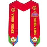 POPPOP Personalized Eritrean Graduation Sash, Eritrea Graduation Stole, Eritrea American Grad Sash, Class of 2026, Eritrean Stole, Gradua USA Gift /9
