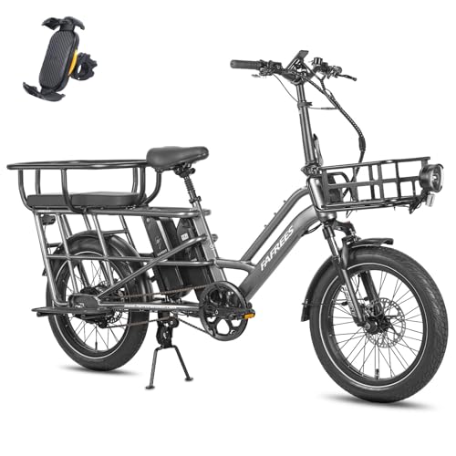 Fafrees FF20 CUV Familie E Bike Herren 20 Zoll, 12Ah / 576Wh*2 Akku Ebike Damen, 200kg Fatbike für Erwachsene, Elektro Fahrrad 75N.m, Mountainbike E-Bike 25km/h, Elektrofahrrad Hydraulikbremsen 20°