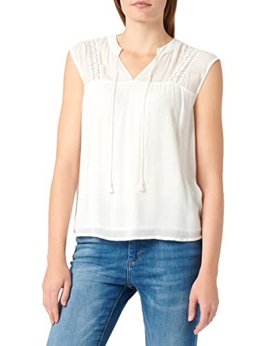 Comma Damen 601.10.206.10.100.2116488 Bluse, 0120 weiß, 40