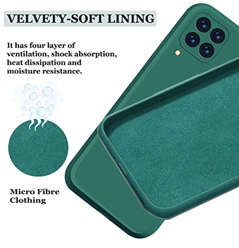 Image of A rtistque Back Cover Case for Samsung Galaxy A22 4G with Camera Protection | Shockproof TPU | Stylish Protective Design | Slim Fit | Ultra Matte | Samsung Galaxy A22 4G Back Cover - Green