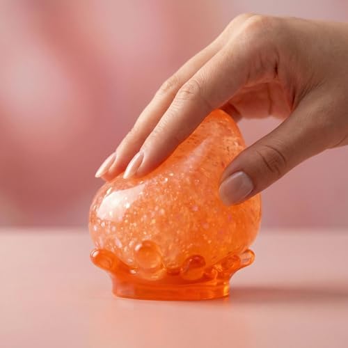 Nee doh 2026 New Squishy Stress Ball,Water Drop Fidget Stress Ball,Ice Squishy Stress Cube-Drop Malt Sugar Balls Slow Rise Relief Fidget Sensory for Anxiety Stress Party Favors（Orange） image 14