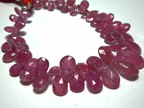 Ruby briolette perle poire facettée pour créer un bijou héritage