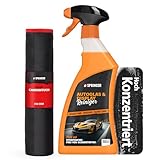 SPRINGER RX5200 - - Autoglas & Display Reiniger 750 ml + Tuch - Made in Germany - Profi KFZ Scheibenreiniger hochdosiert - 100% streifenfreier Fensterreiniger - Wirksamer Reiniger für Auto-Scheiben