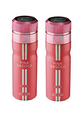 COMBO Riiffs PINK ABSOLU Perfume Deodorant spray 200ml pack of 2