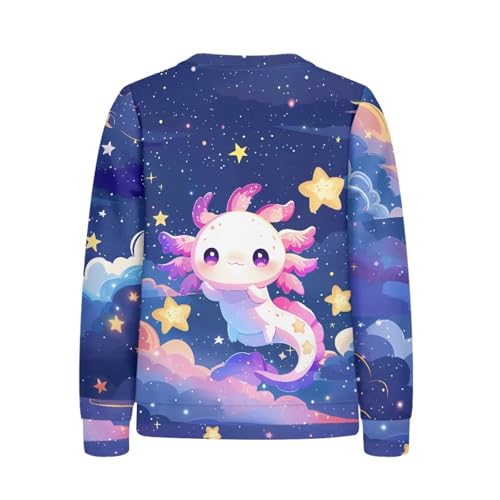 Yuuxorilu Unisex Kids Sweatshirt Long Sleeve Casual Crewneck Pullover Fall Tops4