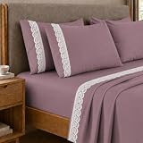 Petti Artigiani Italiani - Bettwäsche-Set für Einzelbett, Perkal, Baumwolle mit Spitze St. Gallo Zwiebel, 3-teiliges Bettwäsche-Set, 100% Made in Italy