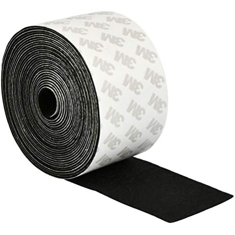 YANSHON Fieltro Adhesivo Rollo Protector Antideslizante Negro 5M * 5CM *1MM Cover