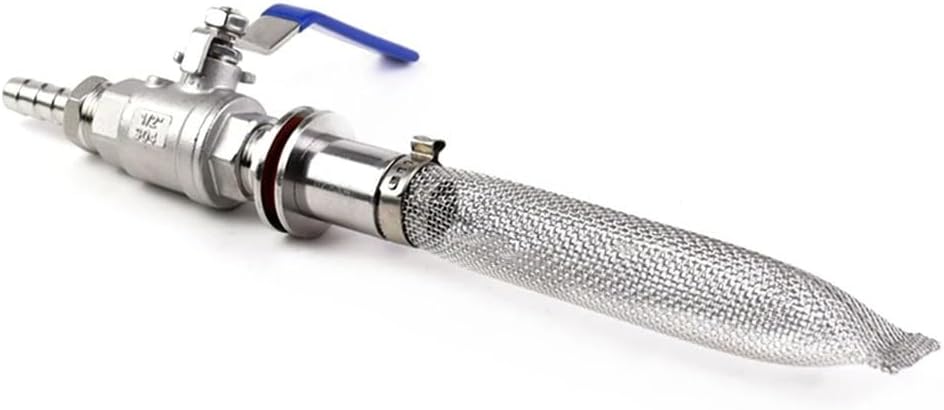 Valves, Homebrew Weldless Bulkhead Keg Convert Kit Stainless Steel 304 1 Set 1/2" Ball Valve with 15CM Or 30CM Bazooka Screen Beer Mash 1PC (Size : NO.1 6mm)