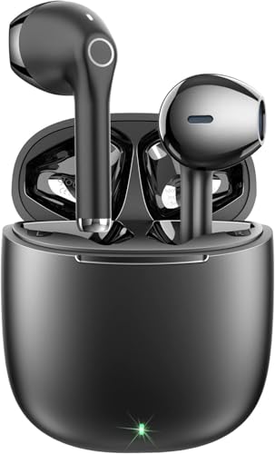 Draadloze Oortjes, yobola Oordopjes Draadloos, IPX5 waterdichte Draadloze Oordopjes, Touch Control, Wireless Earbuds 5.1, 25 uur met USB-C opladen met hardlopen, fitness