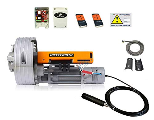 DIEFFEMATIC Kit Motore Serrande 180Kg con Centralina e 2TX