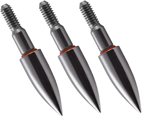 Stainless Steel Archery Field Points,9/32″,19/64″,5/16″,11/32″Size 100/125/150/175/200 Grains,Easy Pull Various, Screw in Archery Field Tips(1 Dozen 12 PCS) Stainless Steel Archery Field Points,9/32″,19/64″,5/16″,11/32″Size 100/125/150/175/200 Grains,Easy Pull Various, Screw in Archery Field Tips(1 Dozen 12 PCS)