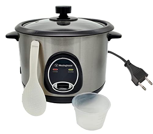 Comparison: Rice Cooker Voltage 6 Westinghouse 220 Volt Rice Cooker 10 Cup, Non Stick Cooking Pot, Measuring Cup, Keep Warm Function-Stainless Steel-700W (NOT FOR USE IN USA)