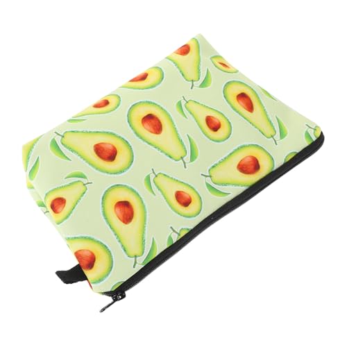 DECHOUS Bolsa De Cosméticos y Aseo Estampado De Aguacate, 1 Unidad, Tamaño Mediano, Poliéster Duradero, Multifuncional para Viaje y Uso Diario