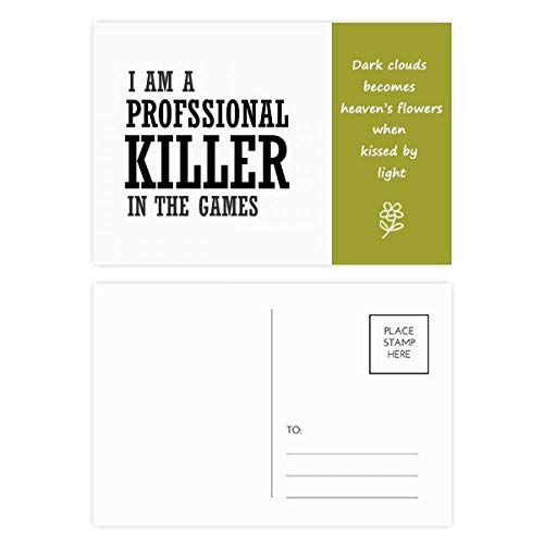 Jeu de cartes postales jeux tueuses poésie lot de 20 à offrir pour passionnés d'écriture