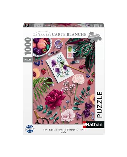 Puzzle 1000 pièces : Carte à 'encrerie : 'atelier Ravensburger Nathan - vue 4