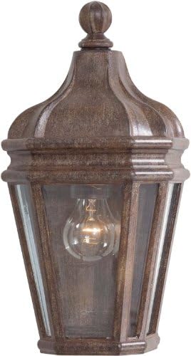 Minka Lavery 8697-61 1 Light Outdoor Pocket Lantern, Vintage Rust Finish