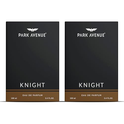 Image of Park Avenue Luxury Perfume Gift Set for Men | 2 x 100ml | Knight | Long Lasting EDP | Bergamot | Black Pepper | Sweet Orange | Geranium | Premium Fragrance