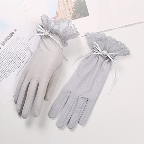 Guantes de encaje cortos transpirables para evitar sudor en primavera 2