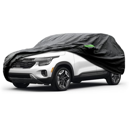 Image of Proadsy Custom Fit Car Cover for 2021-2026 Kia Seltos Waterproof Outdoor | UV-Blocking Waterproof With Soft Lining Prevents Leaks & Scratches. Perfect For Sunny, Snowy Outdoor Parking, Garage Storage