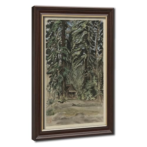 Toile Peinture Yosemite Chiura Obata 20x30cm pour Habiller un Mur Vide sans Percer de Gros Trous