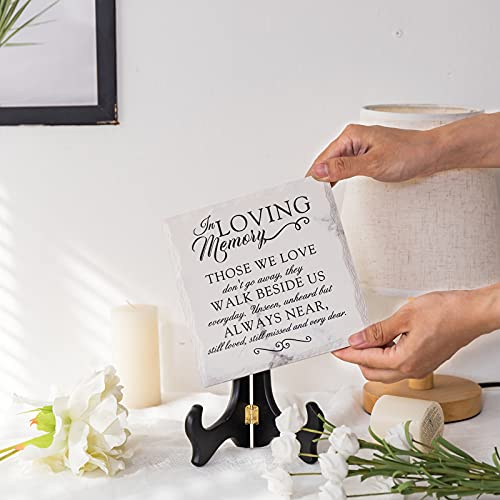 Lukiejac Not A Book Sympathy Gifts For Loss Of Loved One In Memory Of Mother Father Plaque With Wooden Stand Bereavement/Condolences/Grief Gifts-Funeral Decor Sign Sorry For Your Loss Remembrance-Poem thumb #5