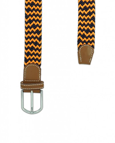 Image of The Tie Hub Unisex Stretchable Woven Fabric Belt | Adjustable, Hole-Free Design | Fits Up to 40 Inches Waist