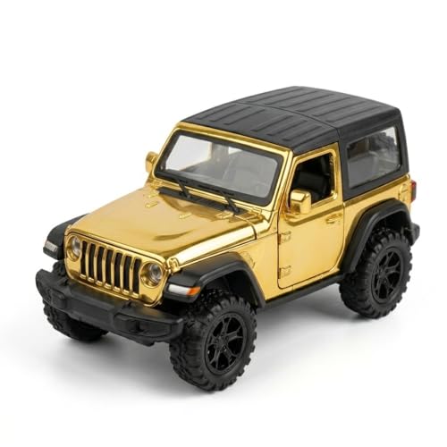Image of Happy Hues Die-Cast Metal Toy Car 1:32 Scale - Premium Racing Model with Opening Doors & Durable Alloy Body, Best Collectible Gift for Kids (Jeep Yellow)