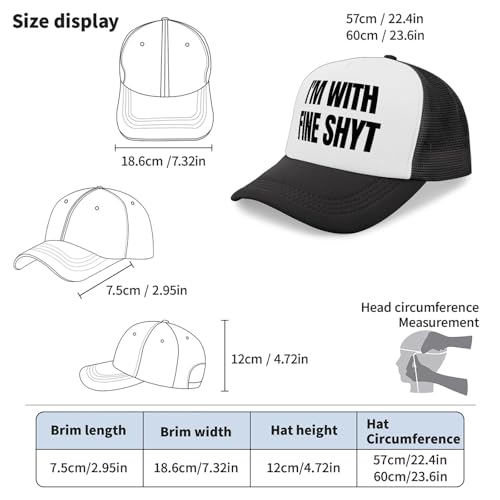 I'm with fine shyt Sun Hats Golf Cap for Girlfriends4