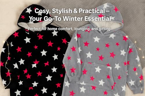 Couverture à capuche étoiles A2Z pour cocooning d'hiver dans votre canapé - 5