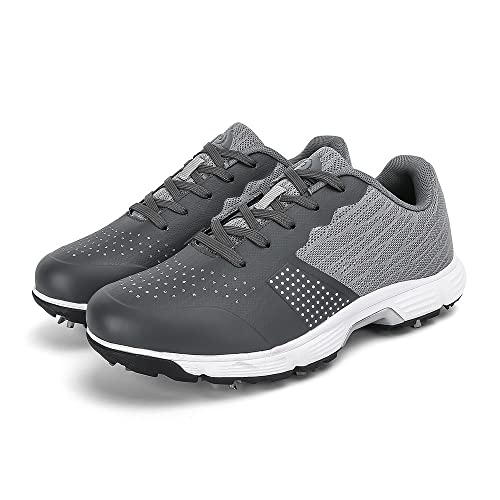 Image of Waterproof Professional Golf Shoes Men Spikes Golf Sneakers Male Outdoor Anti Slip Walking Footwears