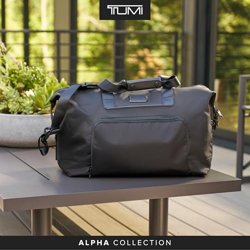 Image of Tumi Alpha 3 Double Expansion Travel Satchel, Official Product, 1.1 gal (31 L) 0 cm 6.2 lbs (2.9 kg), Black, One Size