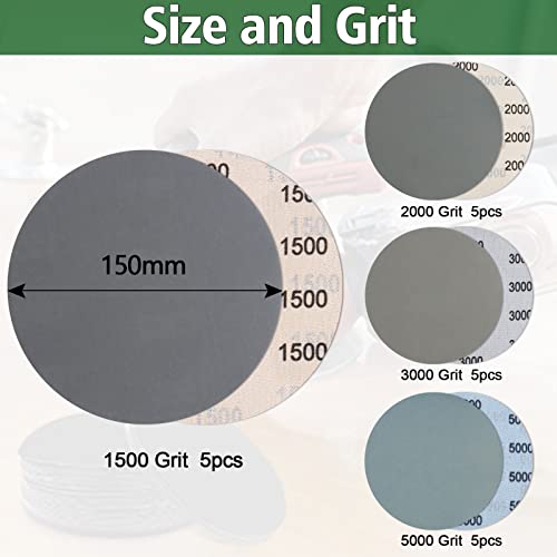JatilEr 20 Pcs 150mm Sanding Discs - Image 2