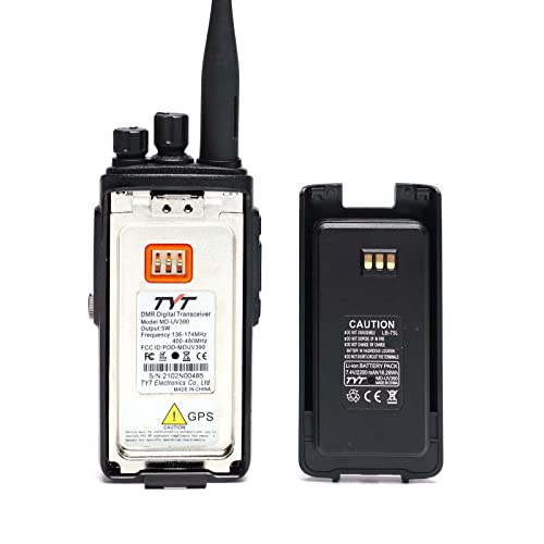 Tyt Md-Uv390 Dual Band Vhf Uhf Dmr Radio W/Gps Waterproof Dustproof Ip67 Walkie Talkie W/Free Cable #TOP2
