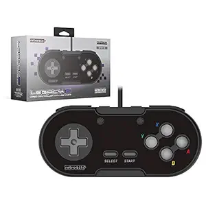 Retro-Bit Legacy 16 Wired USB Controller for Switch, PC, MacOS, RetroPie, Raspberry Pi - Onyx
