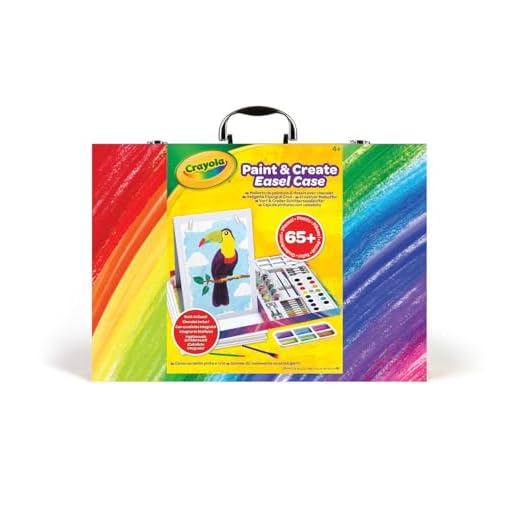 CRAYOLA - Maletín del Pintor Arcoiris con Caballete- años 4,5,6,7+, 04-1169