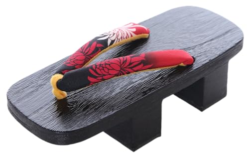 Kawaii-Story K-G-25-9 Rojo Flores Negro Madera Japón Geta Doble Tacón Sandalia con Calcetines Tabi, Kimono Geisha Zapatos Chanclas, rojo, 38 EU Ancho Kawaii-Story K-G-25-9 Rojo Flores Negro Madera Japón Geta Doble Tacón Sandalia con Calcetines Tabi, Kimono Geisha Zapatos Chanclas, rojo, 38 EU Ancho