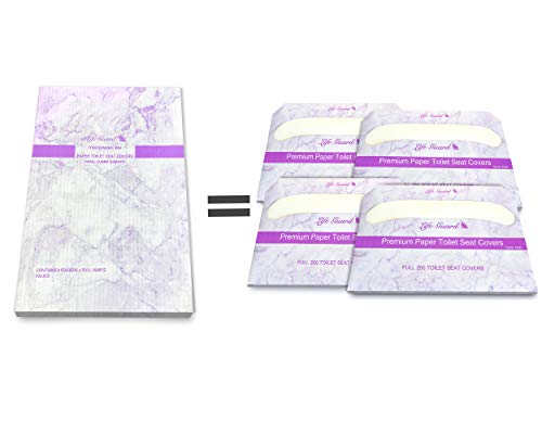Toilet Seat Covers Disposable – Toilet Seat Covers made with Premium Large White Biodegradable materials. Fits Half-Fold Toilet Seat Cover Dispensers (4 Packs) - Thumbnail 3