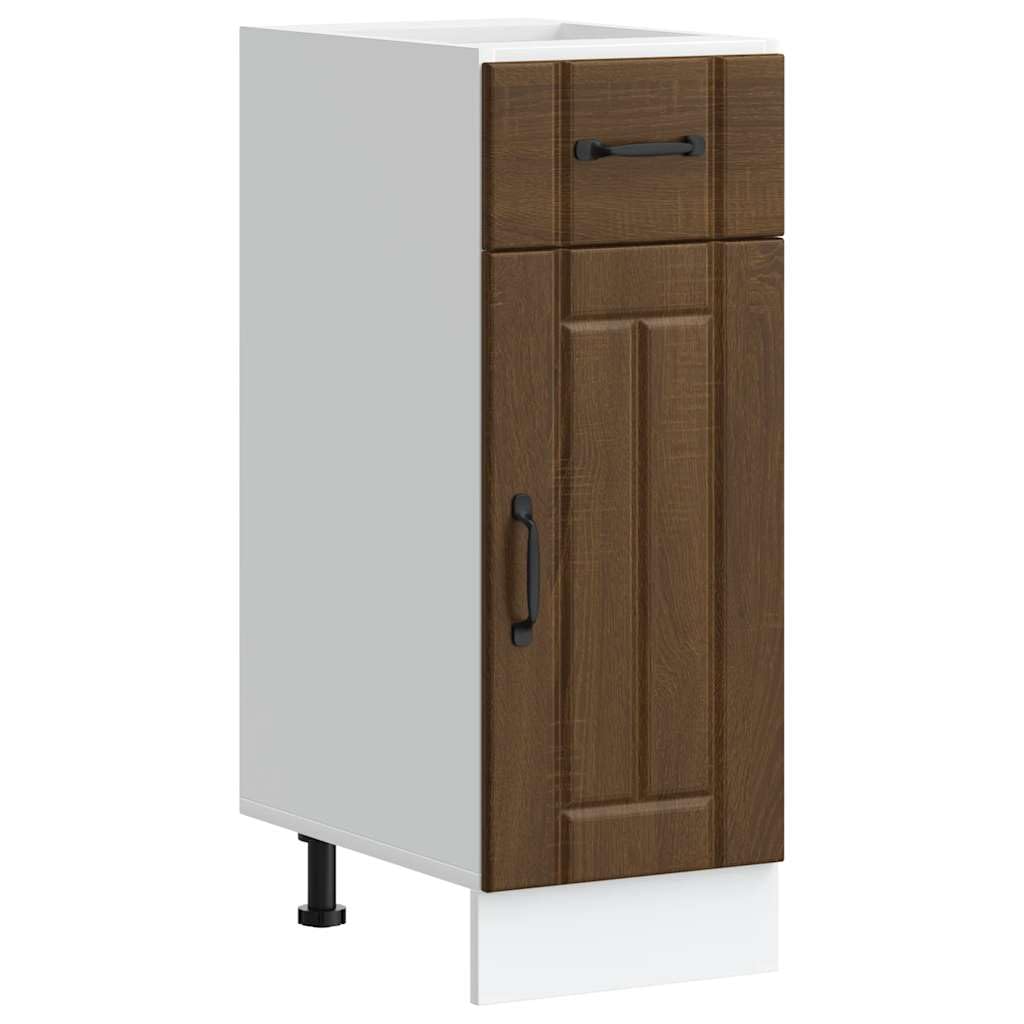 Meuble d'évier Lucca vidaXL chêne marron pour corriger le manque de rangement en cuisine