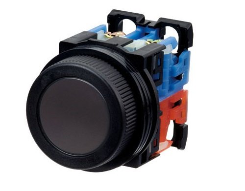 富士電機 押しボタンスイッチ 平形 黒 AR30F0R-20B