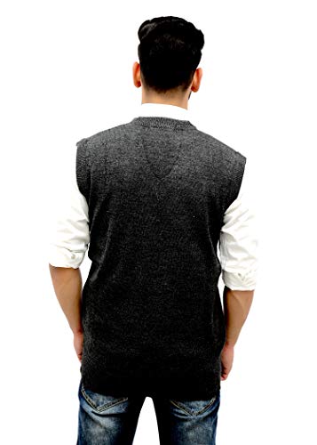Image of Men Sleeveless Office Uniform Sweater - Daffodil