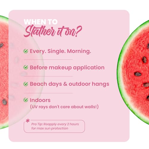 Image of Urban Yog One in Melon Sunscreen SPF50 PA++++ | Watermelon Cooling | Non-Greasy, Water Resistant | Lightweight, No White Cast | All Skin Types | 50g