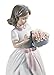 LLADRÓ for A Special Someone Girl Figurine. Porcelain Girl with Flowers Figure.