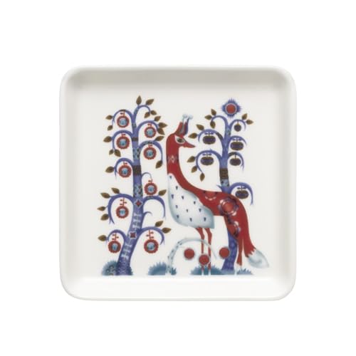 Iittala Teller Quadrat Taika aus Vitroporzellan, Farbe: Bunt, Maße: 12x12x1,9 cm, 1070926